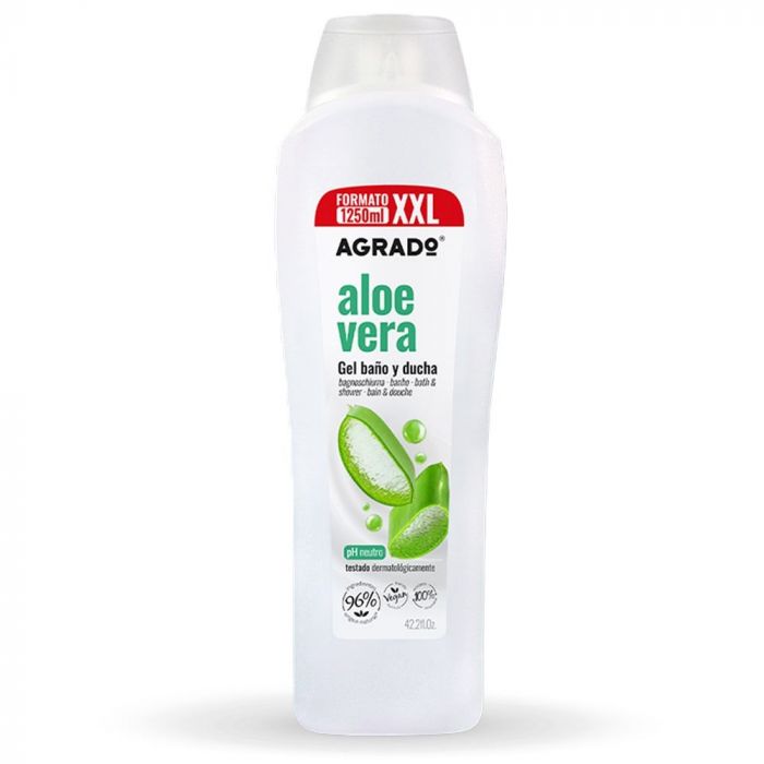 Гель Agrado (Аградо) для душу і ванни Алое Вера 1250 мл