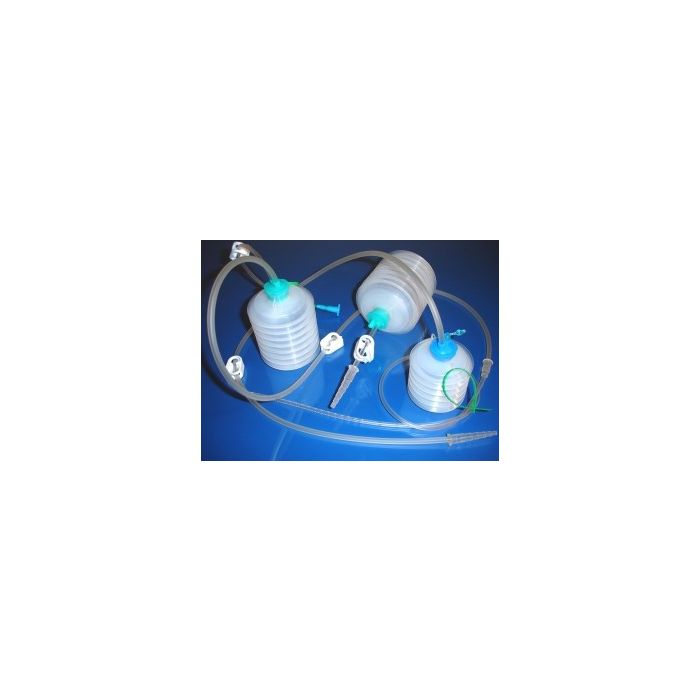 Комплект для дренажу типу В з двома відсмоктувальними трубками 150 мл
