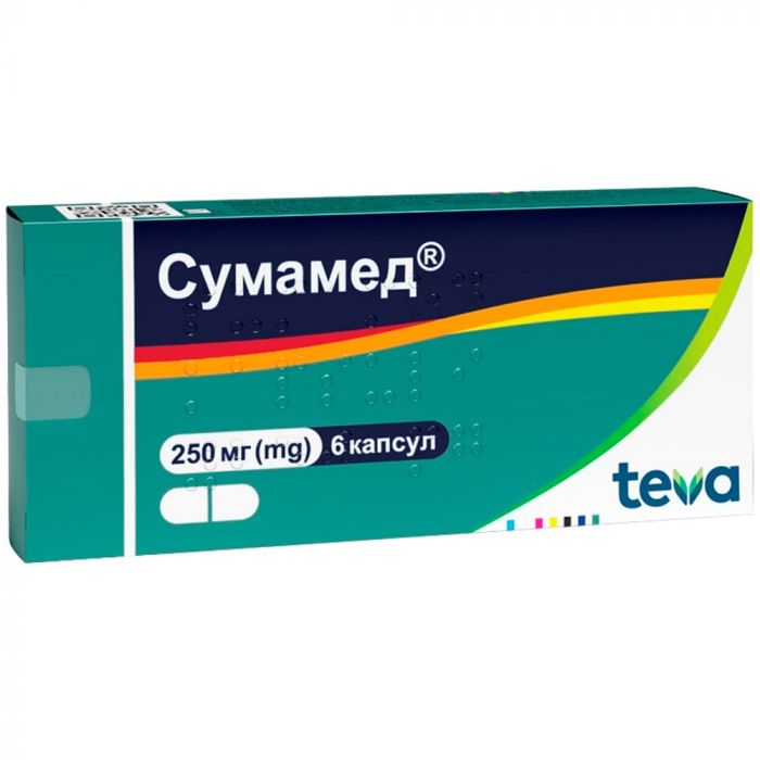 Сумамед 250 мг капсули №6