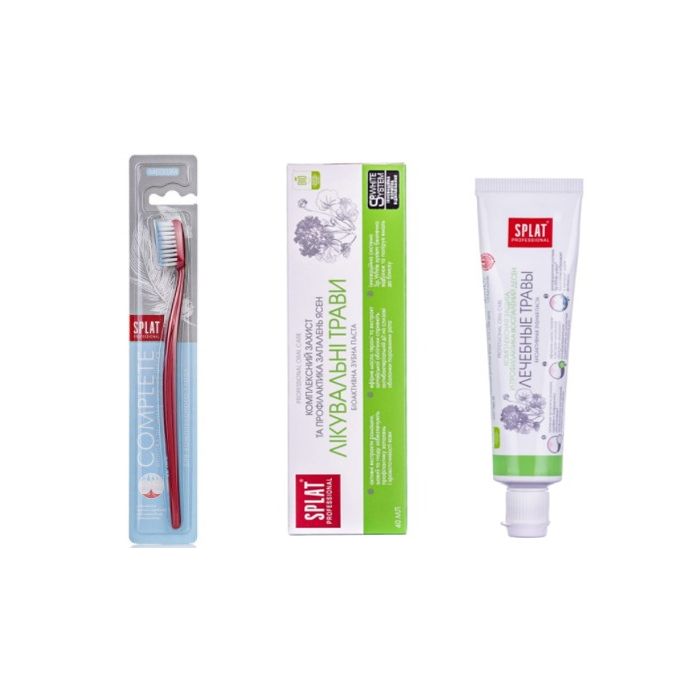 Промо-набір Зубна щітка Splat Prof. Complete Medium + Зубна паста Splat Лікарські трави 40 мл