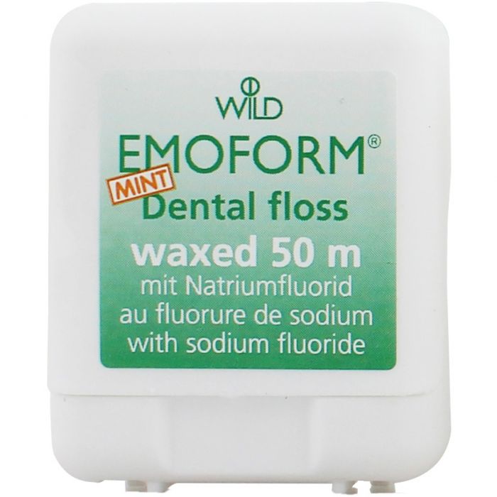 Зубна нитка Emoform з фторидом та м'ятою, 50 м