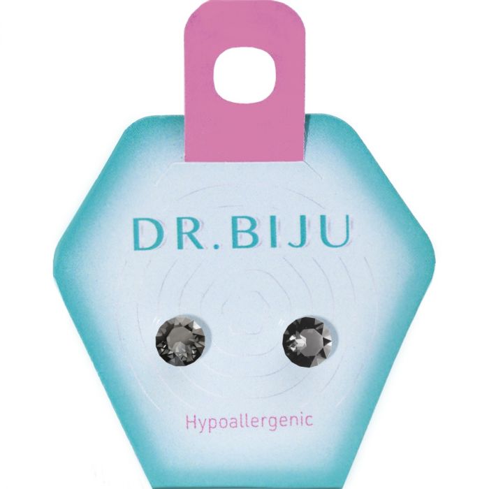 Сережки-голки Dr.Biju Сіріус 5.3 мм Графіт, дитячі, 1 пара