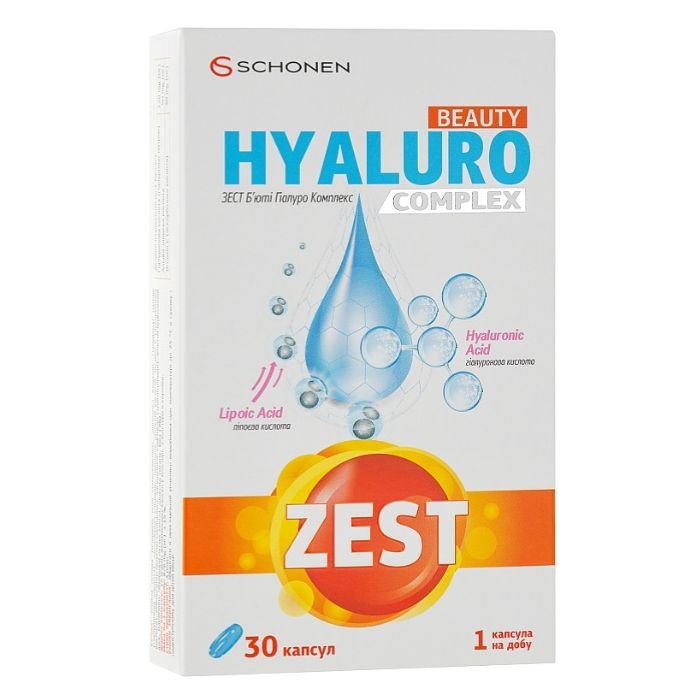 Zest (Зест) Beauty Hyaluro Complex (Б'юті Гіалуро Комплекс) капсули №30