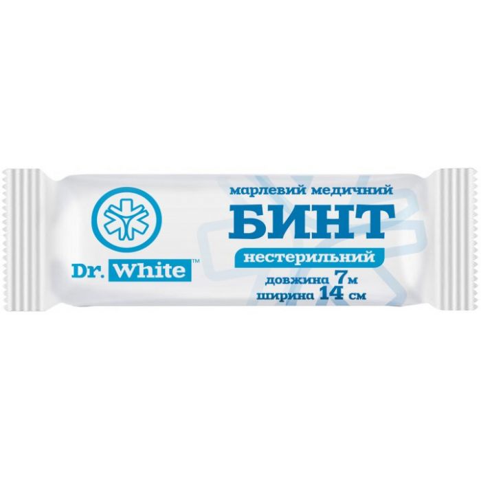 Бинт Dr. White (Др. Вайт) нестерильний 7 м х 14 см