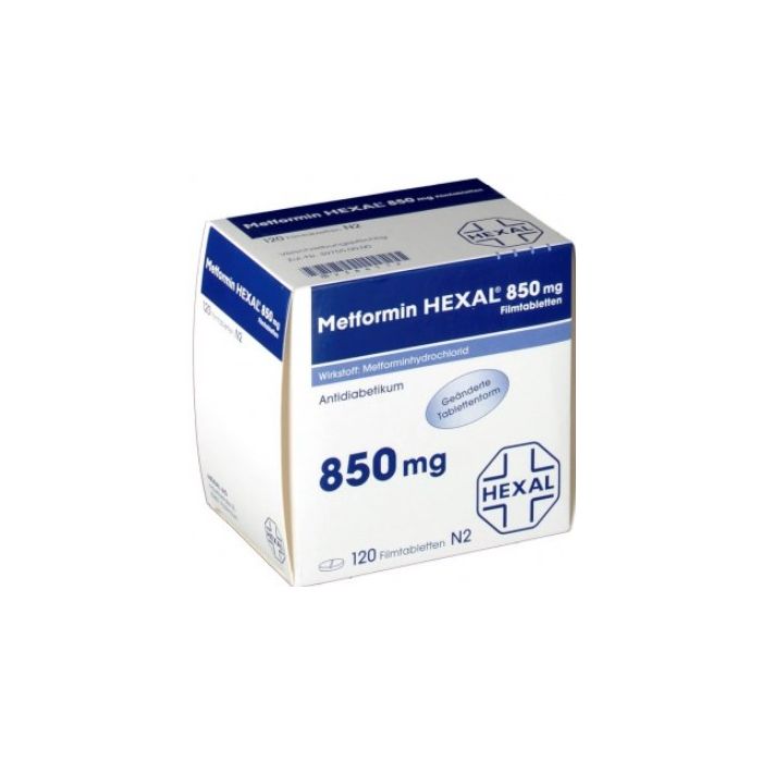 Метформін Гексал 850 мг таблетки №120