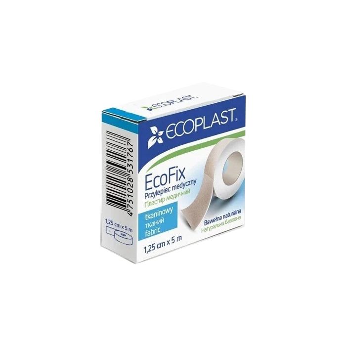 Лейкопластир EcoPlast ЕкоФікс 1,25 см х 5 м №1