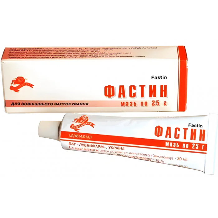 Фастин-1 мазь туба 25 г - фото №1 Фастин-1 мазь туба 25 г