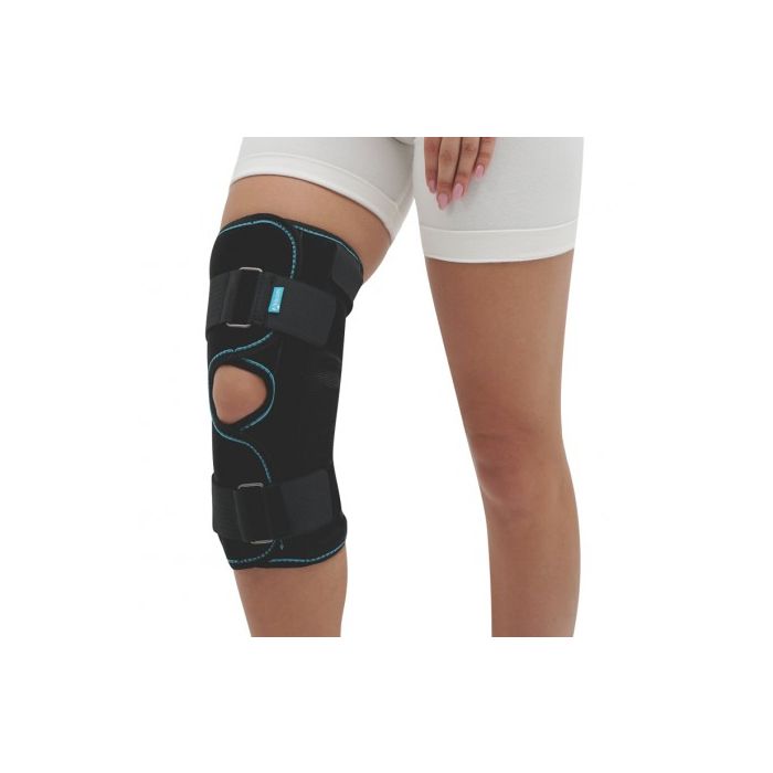 Бандаж Алком на колінний суглоб роз'ємний, чорний, р.5 (3052)