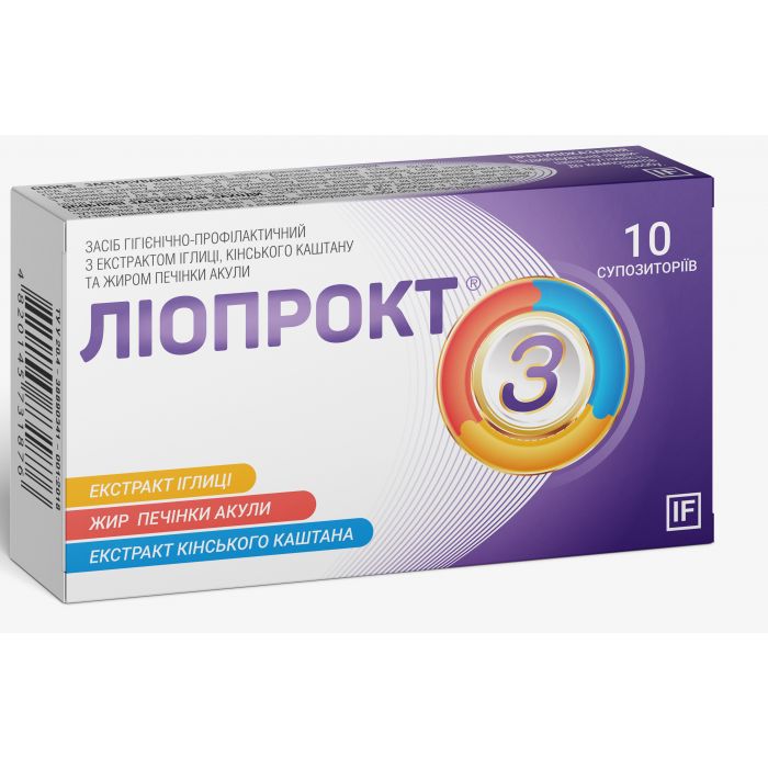 Ліопрокт супозиторії №10