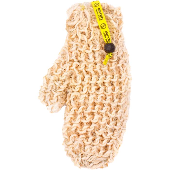 Мочалка-рукавичка Beter (Бетер) Coffee O'clock для душу з сизалю