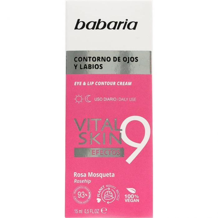 Крем Babaria (Бабарія) шипшина здорова шкіра для контуру очей та губ 15 мл