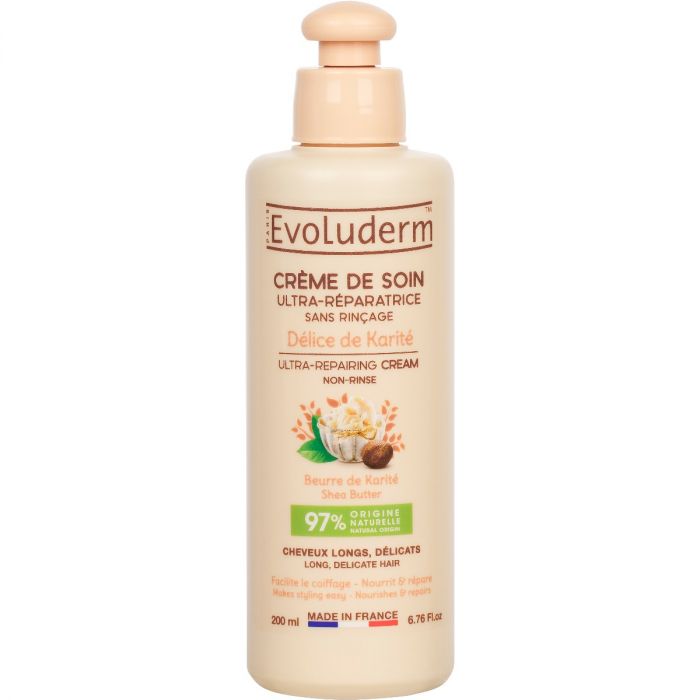 Засіб Evoluderm (Еволюдерм) для довгого волосся відновлюючий  з олією ши 200 мл 