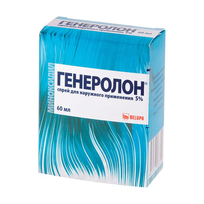 Генеролон 5% спрей розчин нашкірний 60 мл