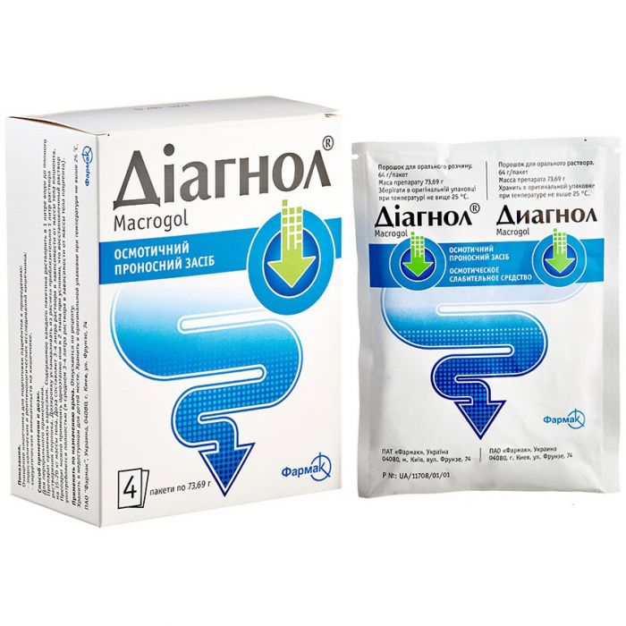Діагнол порошок для орального розчину 64 г пакетики 73, 69 г