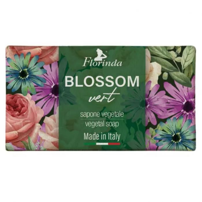 Мило натуральне Florinda (Флорінда) Зелені квіти 200 г - фото №1 Мило натуральне Florinda (Флорінда) Зелені квіти 200 г