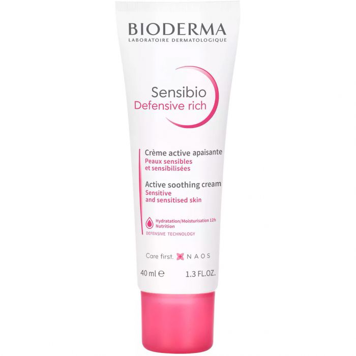 Крем Bioderma (Біодерма) Sensibio Defensive Rich Soothing Cream насичений, 40 мл
