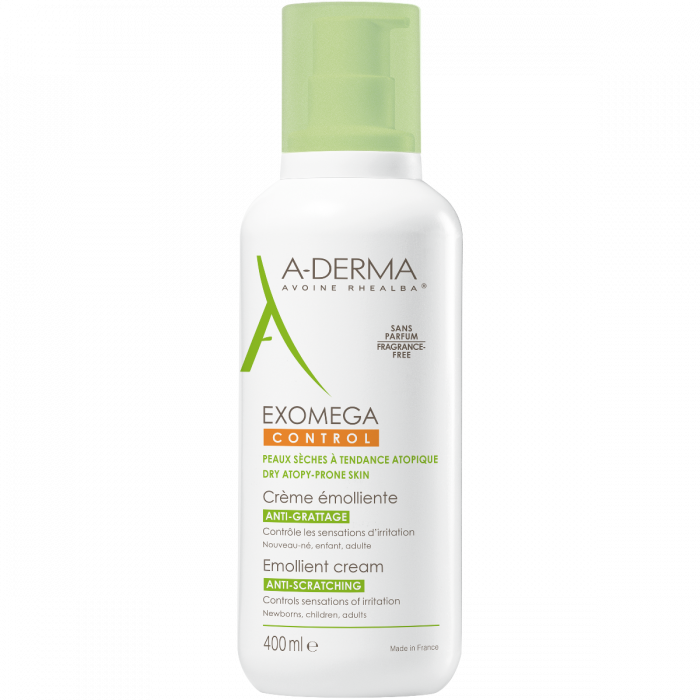 Крем-емолент A-Derma (А-Дерма) Exomega Control для догляду за атопічною шкірою дітей і дорослих 400 мл