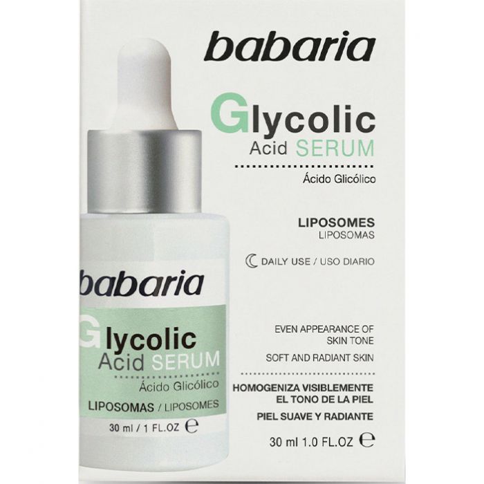 Сироватка Babaria (Бабарія) з гліколевою кислотою для рівного тону шкіри, 30 мл