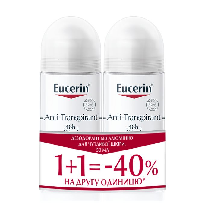 Антиперспірант Eucerin (Юцерін) Дует роликовий  без Алюмінію для чутливої шкіри 50 мл