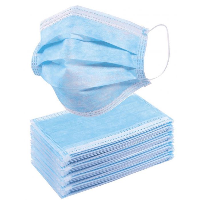 Маска медична нестерильна з гумовими петлями №1 - фото №1 Маска медична нестерильна з гумовими петлями №1
