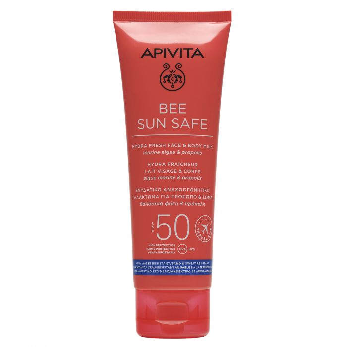 Молочко Apivita (Апівіта) Bee Sun Safe сонцезахисне для обличчя і тіла SPF50 200 мл