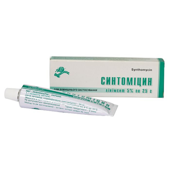 Синтоміцину 5% лінімент 25 г