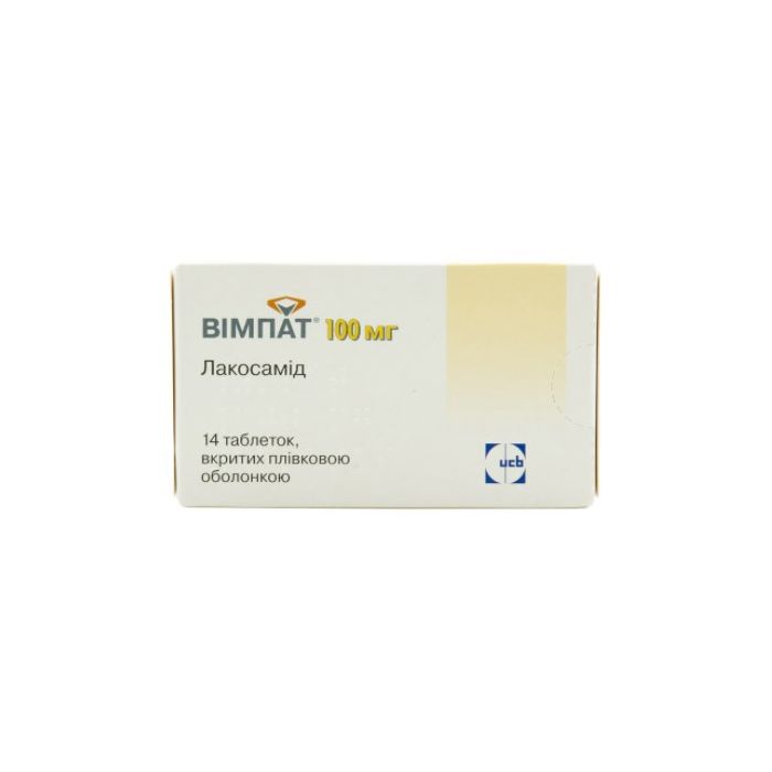Вімпат 100 мг таблетки №14