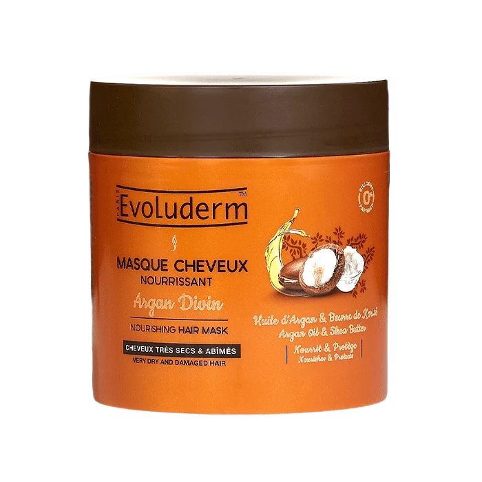 Маска Evoluderm (Еволюдерм) для сухого та пошкодженого волосся живильний з аргановою олією 500 мл 