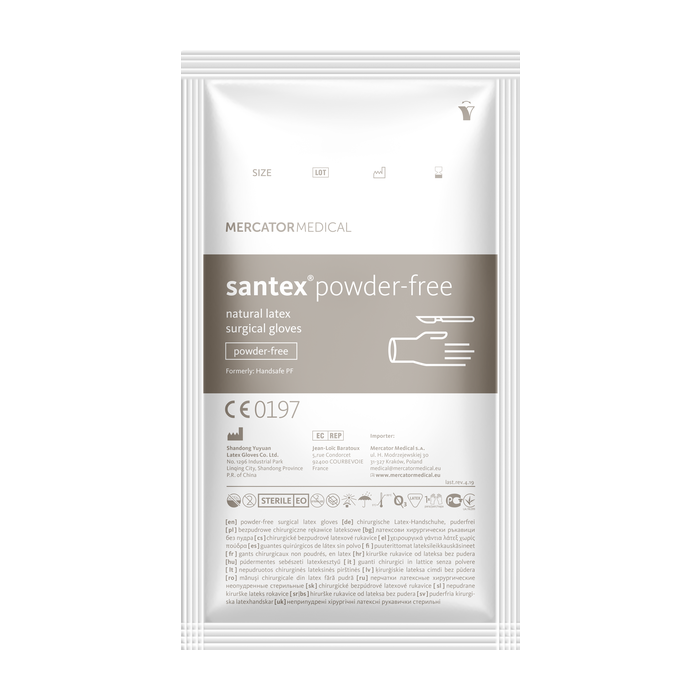 Рукавички хірургічні Santex латексні стерильні неприпудрені (р. 6,5) - фото №1 Рукавички хірургічні Santex латексні стерильні неприпудрені (р. 6,5)