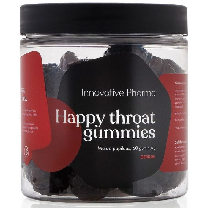 Жувальні вітаміни Гамміс (Gummies) Для горла желейні цукерки №60