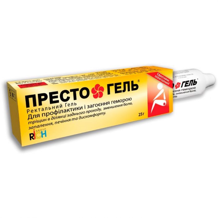 Престо Гель від геморою, 25 г