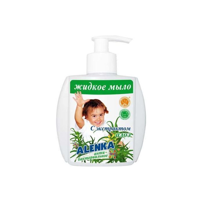 Мило рідке Оленка антибактеріальне з алое 200 г - фото №1 Мило рідке Оленка антибактеріальне з алое 200 г