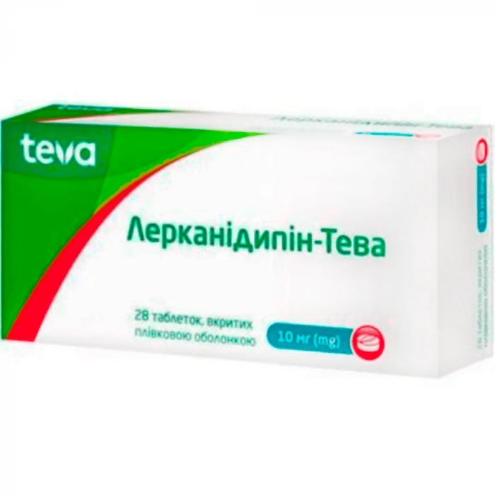 Лерканідипін-Тева 10 мг таблетки №28