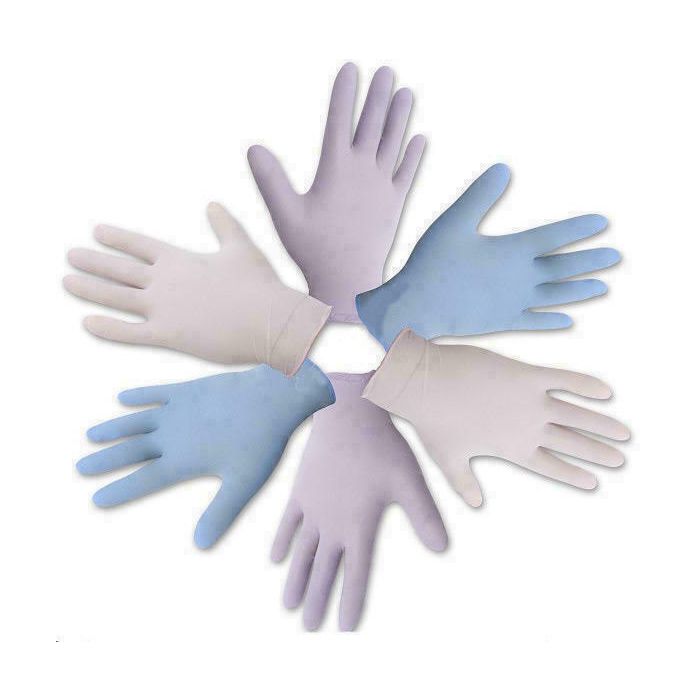 Рукавички оглядові нітрилові нестерильні текстуровані не припудрені океанська синь (р.S)