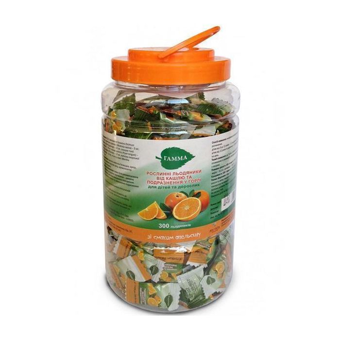 Гамма рослинні льодяники зі смаком апельсину, №300