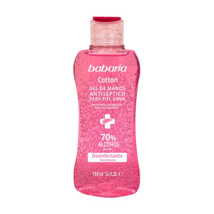 Гель-антисептик Babaria (Бабарія) з Бавовною та олією шипшини 100 мл