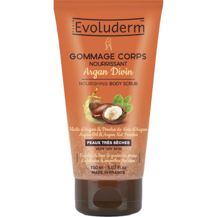 Скраб Evoluderm (Еволюдерм) для дуже сухої шкіри тіла живільний з аргановою олією 150 мл 