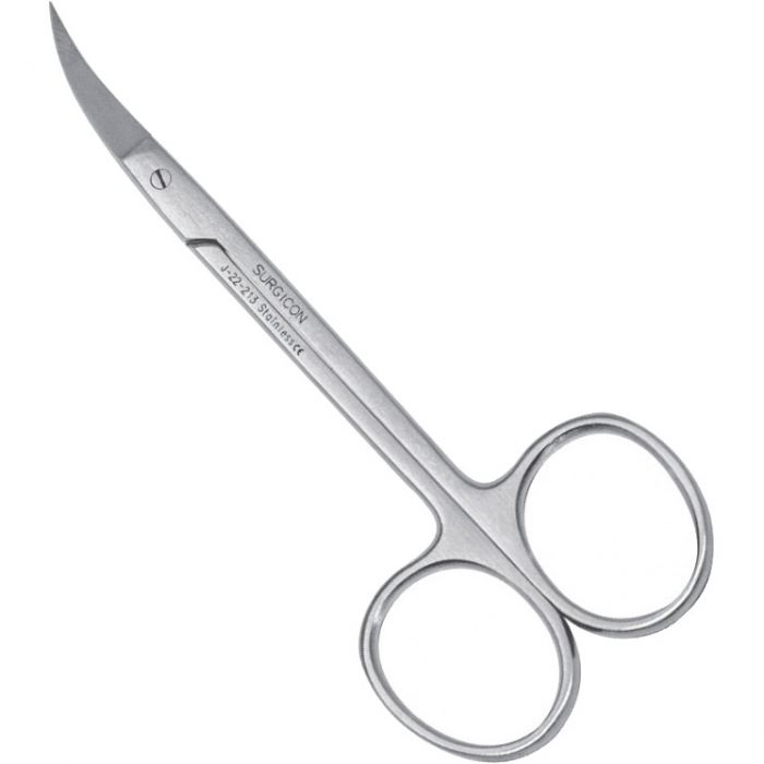 Ножиці гострі горизонтально вигнуті під кутом Iris, 11,5 см