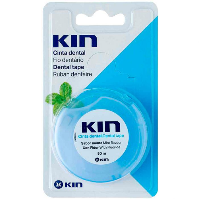 Зубна стрічка Кін (Kin) з фтором м'ята 50 м