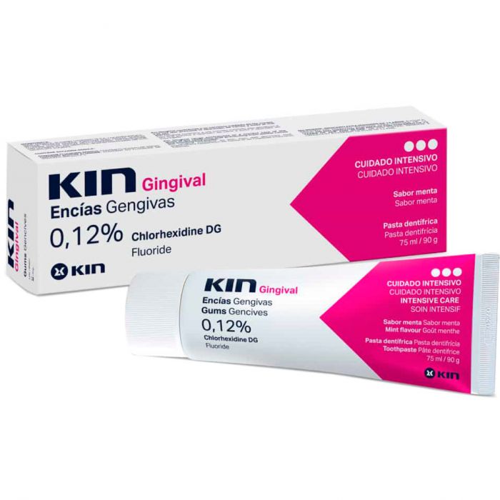 Зубна паста Кін (Kin) Gingival проти зубного нальоту з хлоргексидином 0,12% 75 мл - фото №1 Зубна паста Кін (Kin) Gingival проти зубного нальоту з хлоргексидином 0,12% 75 мл