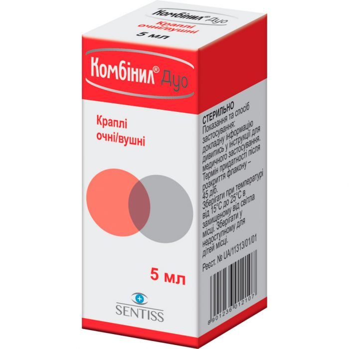 Комбініл дуо краплі вушні/очні 5 мл