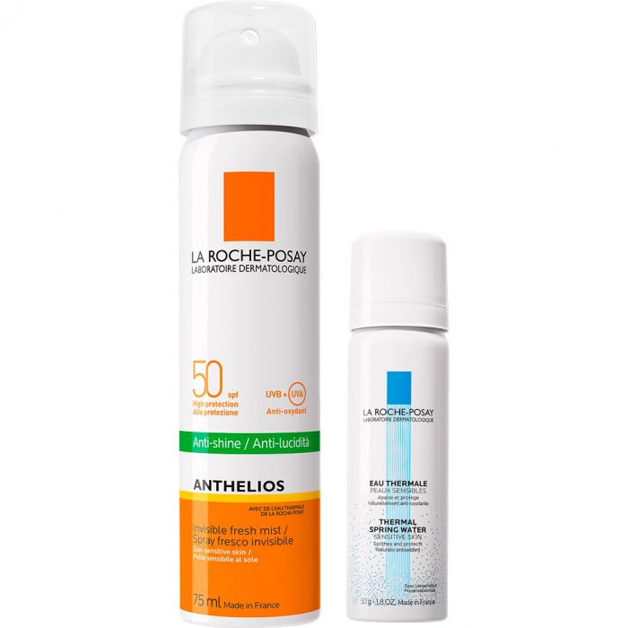 Спрей-міст La Roche-Posay Anthelios ультралегкий для обличчя SPF50, 75 мл + Вода термальна, 50 мл у подарунок