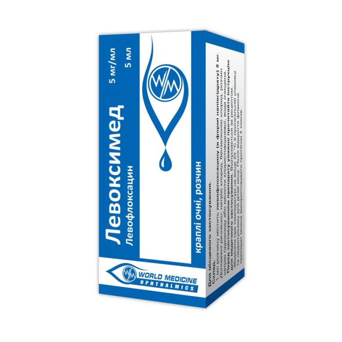 Левоксимед 5 мг/мл краплі очні 5 мл
