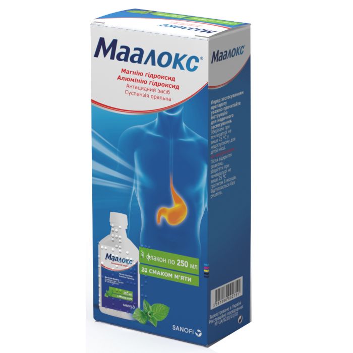 Маалокс суспензія 250 мл
