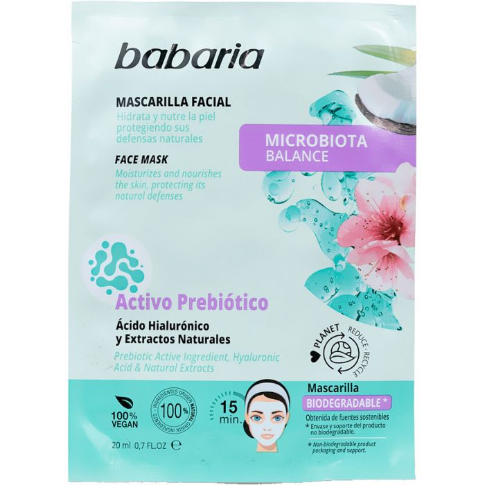 Маска Babaria (Бабарія) Баланс Мікрофлори для обличчя 20 мл