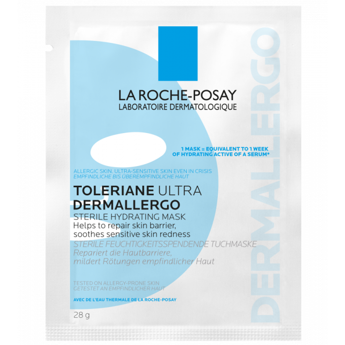 Маска тканинна La Roche-Posay Toleriane Ultra Dermallergo зволоження для гіперчутливої і схильної до алергії шкіри обличчя 28 г - фото №1 Маска тканинна La Roche-Posay Toleriane Ultra Dermallergo зволоження для гіперчутливої і схильної до алергії шкіри обличчя 28 г