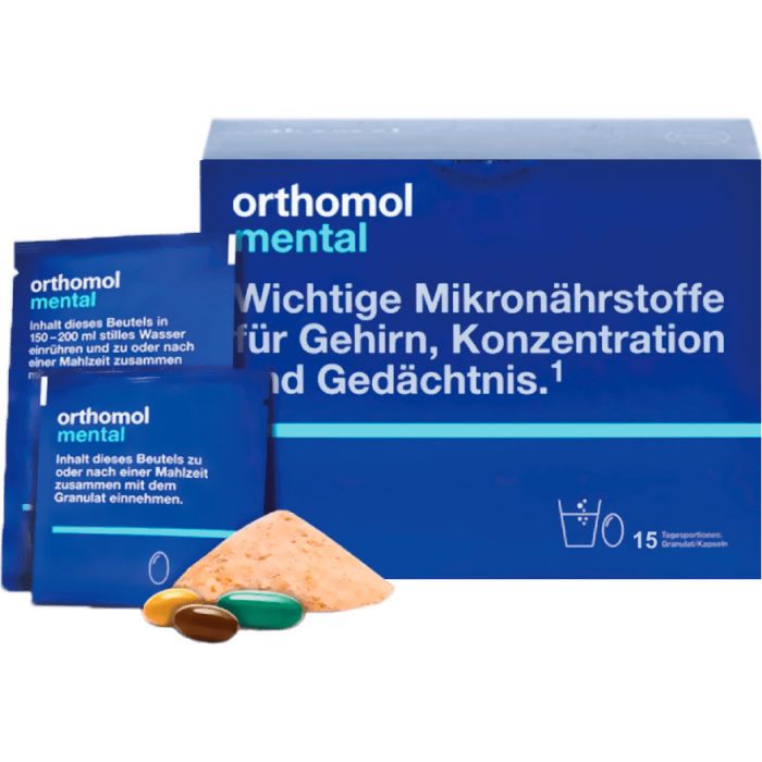 Orthomol Mental обмін речовин та розумова діяльність капсули №15