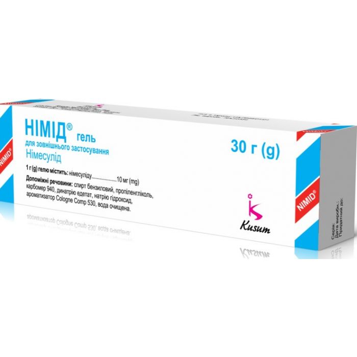 Німід гель 1% туба 30 г