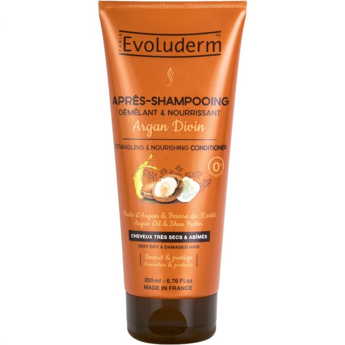 Кондиціонер Evoluderm (Еволюдерм) для сухого та пошкодженого волосся живильний з аргановою олією 200 мл 