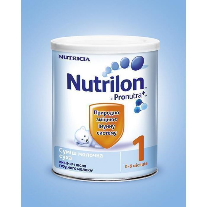 Суміш молочна Nutrilon 1 з пребіотиком з 0 до 6 місяців 400 г